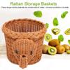 Baskets for Gifts Empty Cartoon Elephant Shape Rattan Bread Fruit Snacks Storage Baskets Food Serving Baskets view 3