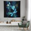 HZOHNAGO Dragonfly Tapestry Blue Dragonflies Flying Pattern Printed Wall Tapestry Wall Hanging for Bedroom Living Room Dorm 60" W x 60" H view 2
