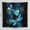 HZOHNAGO Dragonfly Tapestry Blue Dragonflies Flying Pattern Printed Wall Tapestry Wall Hanging for Bedroom Living Room Dorm 60" W x 60" H view 4