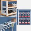 MIIKHI Heavy Clothes Rails Metal Coat Rack Standing, Inrial Entryway Coat Tree with 2-Tier Shoe Rack and Shoe Bench, for Hallway/White B/100Cm (White B 80Cm) view 3