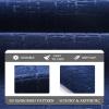AMOAMI-Bath Mat-Absorbent Quick Dry Bathroom Floor Mats-Washable Rubber Backing Bath Mats for Bathroom Rugs Fit Under Door-Bath Rug for in Front of Sink Bathtub Shower Room, Navy 17''x59'' view 2