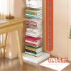 PAUANI Spine Standing Bookshelf - Floor-Standing Invisible Bookshelf, Metal Corner Bookcase Storage Shelves, 42-68.9in Spine Book Tower, CDs/Movies/Books Organizer Shelves, for Home Office(A,8 Tier) view 4