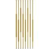 8pcs Room Divider Privacy Screens 3 4 5 6 7 8 Ft Tall, Metal Room Separation Deviders Post Column Floor to Ceiling, Simple Modern Entrance Restaurant Office Decor Column(Gold,Height 90CM/35.4IN/2.95FT view 1