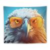 JJoias Eagles-sunglass-print Tapestry, HD Pattern Tapestry Wall Hanging for Bedroom Room, Poster Blanket College Dorm Home Decor, 50"x60" view 1