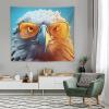JJoias Eagles-sunglass-print Tapestry, HD Pattern Tapestry Wall Hanging for Bedroom Room, Poster Blanket College Dorm Home Decor, 50"x60" view 4