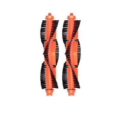 ddjjjpkv Vacuum Cleaner Main Roller Brush Parts. Compatible for Cecotec Conga 3490. Robot Vacuum Cleaner Parts(Black-2 pcs)