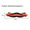 ddjjjpkv Vacuum Cleaner Main Roller Brush Parts. Compatible for Cecotec Conga 3490. Robot Vacuum Cleaner Parts(Black-2 pcs) view 3