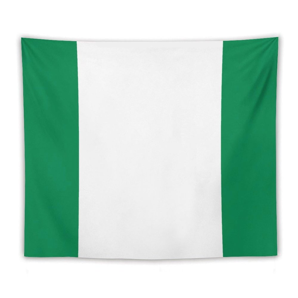 Nigeria Flag Tapestry Wall Hanging, National Flag Art Wall Decoration Tapestry, Tapestry For Bedroom Living Room Dorm Home Decoration, 50"x60"
