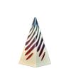 Znet3D Impossible Pyramid Passthrough Sculpture, Pyramid Decor, Home/Office Desktop Figurine, Art Decoration, Anxiety Relief for Adults, White Base (Rainbow) view 1