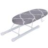 Mini Ironing Board Foldable Cuffs Collars Ironing Table Home Travel Use (classic grid) view 1