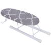 Mini Ironing Board Foldable Cuffs Collars Ironing Table Home Travel Use (classic grid) view 4