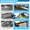 GLOGLOW Kitchen Sink Organizer, Space Saving Kitchen Sink Faucet Organizer for Round Water Pipe (Black), GLOGLOWkpx35fzsq4-11 view 4