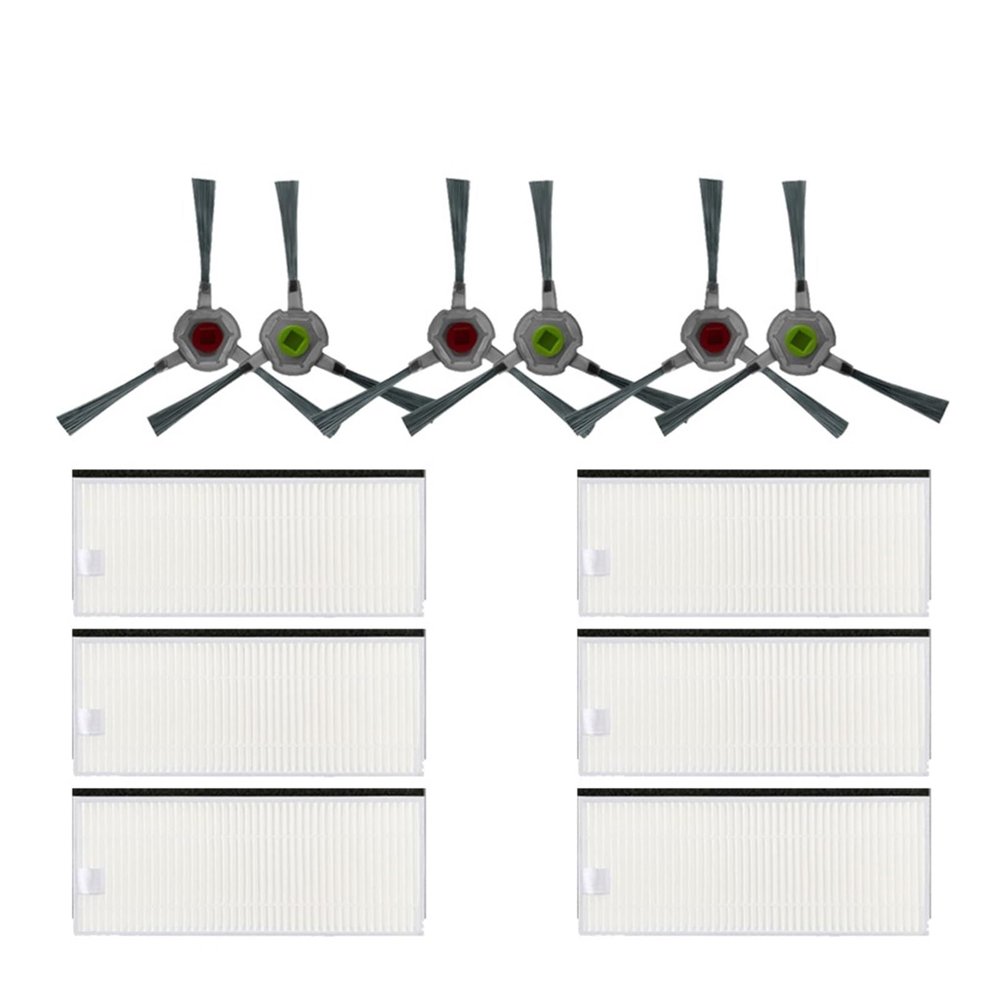 PLANTKA Main Side Brush, Hepa Filter, Mop Cloth, Compatible for AIRROBO P30, Vacuum Cleaner Parts(As Show 02)