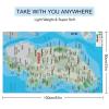 Puxufody Maps of Ireland Towels Beach,Beach Blankets Bathroom Swimming Towels view 2