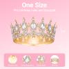 Papoopy Crown for Women, Queen Crown Tiara for Birthday Wedding Party Decorations Golden view 2