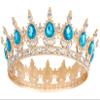 Papoopy Crown for Women, Queen Crown Tiara for Birthday Wedding Party Decorations Blue view 1