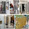 2pcs Room Separation Deviders Post/ Privacy Screens Columnar, 2 3 4 5 6 7 8 Ft Tall Freestanding Standing Metal Room Deviders, Bathroom Apartment Wall Partition Curtain/ Partitions Rooms(H-215cm/84.6i view 3