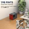 Abestorm 198 Pint Commercial Dehumidifier for Crawlspace, Basement, Large Space up to 2,600 Sq Ft, Industry Water Damage Unit, Auto Defrost, Compact view 2