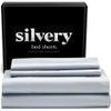 Silvery Silver Infused Bed Sheets Set - Award-Winning Self-Cooling Fabric with Self-Cleaning Silvery Technology That Stays Fresh 3X Longer for Hygienic Sleep (Gray, Full) view 1