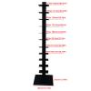 Heavy Duty Metal Spine Book Shelf,4-11 Tier Invisible Bookshelf with Removable Shelves and thicken Base vertical book shelf Various sizes and colors for Home Office Living Room etc(Gray,6Tier) view 3