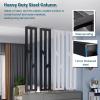 2pcs Room Separation Deviders Post/ Privacy Screens Columnar, 2 3 4 5 6 7 8 Ft Tall Freestanding Standing Metal Room Deviders, Bathroom Apartment Wall Partition Curtain/ Partitions Rooms(H-150cm/59in/ view 4