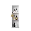 XLIHAWY Stainless Steel Shower Niche, No Tile Needed Bathroom Shelf Organizer, Recessed Modern Wall Niche for Toilet Kitchen Living Room(White,32x90x12.5cm) view 1