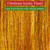 Gloreyan 10000 Strands Christmas Tinsel Icicles Golden Iridescent Tinsel Foil Fringe Icicles Christmas Tree Tinsel Decoration for Christmas Birthday Wedding Party Hanging Decoration view 3