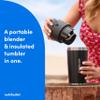 nutribullet Flip Portable Blender with Insulated Cup, Cordless, Black, NBPB50350AK view 2