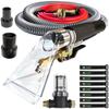Hi Detail Shop Vac Extractor Kit with Wand and Hose, Adapter Converts Vacuum to carpet & upholstery Extractor for auto detailing & home view 1