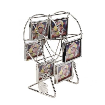 YBPQABCL Photo Frame Family Photo Frame DIY Ferris Wheel Rotatable Windmill Picture Frames 2x3 inch Home Decor Display Pictures
