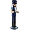 Ciieeo Policeman Nutcracker, Blue Patriotic Nutcracker Figurine Wooden Nutcrackers Christmas Decoration Figures for Tabletop Display 38CM view 1