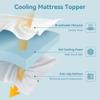 AMICLIBER 3 Inch Plush Queen Gel Memory Foam Mattress Topper, Cooling Bed Topper with Removable Cover, Soft & Pain Relief & Breathable, CertiPUR-US & Oeko-Tex Certified view 3