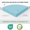 AMICLIBER 3 Inch Plush Queen Gel Memory Foam Mattress Topper, Cooling Bed Topper with Removable Cover, Soft & Pain Relief & Breathable, CertiPUR-US & Oeko-Tex Certified view 4
