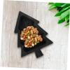 COLLBATH Candy Plate Christmas Tree Serving Dish Xmas Food Plate for Snacks Dry Fruits Desserts Festive Home Decor for Holiday Gatherings view 3