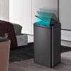 yanzhuen001 Fashionable Indoor Garbage Bin, Intelligent Sensor 30 Liters Trash Can with Lid Large Commercial Home Kitchen Hotel Mall Intelligent Trash Can Sensor,Get More Storage(White) view 3