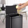 yanzhuen001 Fashionable Indoor Garbage Bin, Intelligent Sensor 30 Liters Trash Can with Lid Large Commercial Home Kitchen Hotel Mall Intelligent Trash Can Sensor,Get More Storage(White) view 4