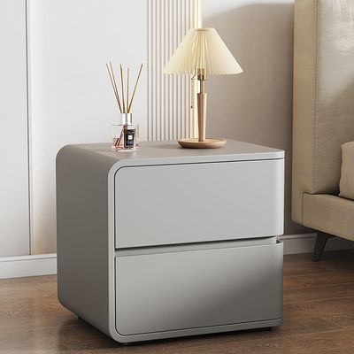 Bedside Cabinets Bedroom, Wood nightstand with Drawers, 2 Drawers End Table Side Table, Wooden Bedside Table for Small Spaces, End Table with Storage for Bedroom(Gray-b,40 * 40 * 47cm)