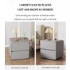 Bedside Cabinets Bedroom, Wood nightstand with Drawers, 2 Drawers End Table Side Table, Wooden Bedside Table for Small Spaces, End Table with Storage for Bedroom(Gray-b,40 * 40 * 47cm) view 2