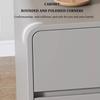 Bedside Cabinets Bedroom, Wood nightstand with Drawers, 2 Drawers End Table Side Table, Wooden Bedside Table for Small Spaces, End Table with Storage for Bedroom(Gray-b,40 * 40 * 47cm) view 3