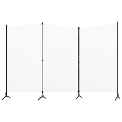 3-Panel Room Divider Cream White,Temporary Wall, Cloakroom Divider,Porch Civider,Courtyards Divider,Apartment Divider,for Dorm,School,Restaurant,Apartment,Sunroom,Baby Room,102.4"x70.9"