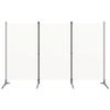 3-Panel Room Divider Cream White,Temporary Wall, Cloakroom Divider,Porch Civider,Courtyards Divider,Apartment Divider,for Dorm,School,Restaurant,Apartment,Sunroom,Baby Room,102.4"x70.9" view 2