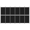 6-Panel Room Divider Black,Privacy Screens,Office Dividers,Temporary Room Separator,Portable Wall Partition,Cloakroom Divider,Foldable,for Bedrooms,Living Rooms,Indoor, 118.1"x70.9" Fabric view 3