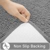 LOCHAS Bathroom Rugs Sets 2 Piece, Soft Non Slip Bath Mat Set, 20''x20'' U-Shaped Toilet Rug and 34''x21'' Light Grey Bath Rugs, Washable Absorbent Chenille Toilet Rug Set for Bathroom, Shower, Sink view 4