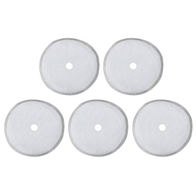 HAOHIZE Press Filter Screen, 5Pcs 304 Stainless Steel Coffee Filter Universal French Portable Detachable Coffee Pot Mesh Filter Accessory for Coffee Makers Tea Particles (Small-350ml)