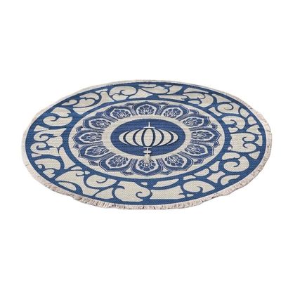 120 * 120 cm European Ethnic Style Home Bedroom, Living Room, Study, Entrance mat, Computer Chair mat, Circular Carpet(Y-H14,Diameter 90cm)