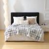 Luxury Thick Plush Tie Dye Faux Rabbit Fur Throw Blanket Ultra-Plush Cozy Soft Decorative Blanket Use for Couch Bed Travel(Tie Dye Grey,60"*80") view 3