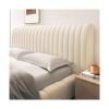 Bed Headboard Cover for Full Queen Cal King Size, Bed Headboard Slipcover Thicken Dustproof Headboard Padding Protector Cover, 360 All-Around Wrapping Thickly Padded PP Cotton Material(Off white,King view 1