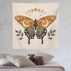 HZOHNAGO Moth Tapestry Mid Century Boho Moon Purple Green Leaves Moth Pattern Printed Tapestry Wall Hanging for Bedroom Living Room Dorm 60" W x 60" H view 3