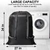 CALACH 2 Pack Laundry Bag Backpack, 27 x 34Sturdy Laundry Bag with Shoulder Straps Drawstring Closure Heavy Duty Foldable Laundry Backpack for College, Travel, Laundromat, Apartment (Black) view 3