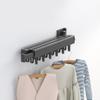 Ciieeo 1set Folding Balcony Drying Rack Punch Aluminium Alloy Clothes Hanger for Bathrooms Laundry and Bedrooms Space-Saving Wall-Mounted Design Easy to Install view 2